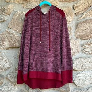Women’s Plus Maroon Hoodie